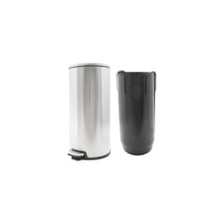 Cosy&trendy - Wasty Poubelle Pedale Inox20L D25Xh52Cm