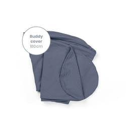 doomoo Housse de Coussin Grossesse et Allaitement Buddy Jersey Blue