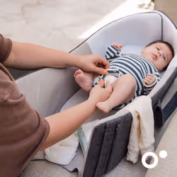 Doomoo DNG01 positionneur de sommeil pour bébé Gris Coton, Elastane, Polyester, Polyuréthane (PU)