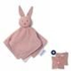 doomoo Doudou Bébé You&Me - Doudou Réversible et Réconfortant - Fourni avec 2 Corps pour Transporter lOdeur du Parent Rose