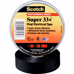 enquête noir (L x l) 33 m x 25 mm description Scotch® Super 33+ vinyle ruban isolant électrique est le leader du marché ruban ...