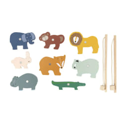 Jeu de Pêche Animaux Bois