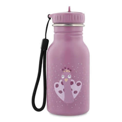 Gourde enfant - TRIXIE - Mrs Peacock - 350 ml - Acier inoxydable - Rose