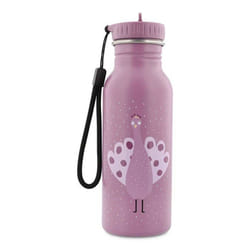 Gourde enfant - TRIXIE - Mrs Peacock - 500 ml - Acier inoxydable - Bec facile à ouvrir