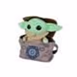 Personnage en peluche Star Wars Disney Mandalorien L enfant et sac 25 cm