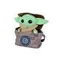 Personnage en peluche Star Wars Disney Mandalorien L enfant et sac 25 cm