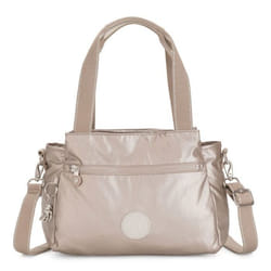 kipling Sac à épaule beige pour femme - Basic Plus Elysia Shoulder Bag Metallic Glow 234586