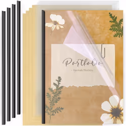 5 Kit de Reliure A4 sans perforation sans Relieuse- ACROPAQ - 5 Baguettes & 5 Transparentes & 5 Couvertures- Jusquà 30 feuill ...