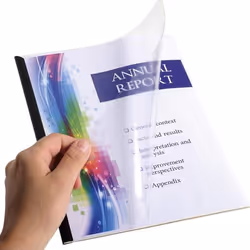 5 Kit de Reliure A4 sans perforation sans Relieuse- ACROPAQ - 5 Baguettes & 5 Transparentes & 5 couverture- Jusquà 60 feuille ...