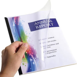 5 Kit de Reliure A4 sans perforation sans Relieuse- ACROPAQ - 5 Baguettes & 5 Transparentes & 5 couverture- Jusquà 60 feuilles