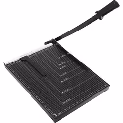 ACROPAQ Coupe Papier Massicot A3 B4 A4 B5 A5 B6- Guillotine 2 barres dacier- 8 feuilles à la fois- Règle magnétique amovible