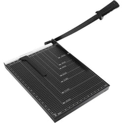 ACROPAQ Coupe Papier Massicot A3 B4 A4 B5 A5 B6- Guillotine 2 barres dacier- 8 feuilles à la fois- Règle magnétique amovible