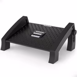 ACROPAQ Repose Pied Bureau ergonomique Antidérapant- Fonction de massage- 6 hauteurs réglables- Plate-forme Extra large 42 cm
