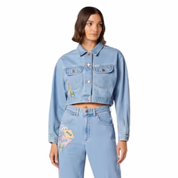 Veste en jean Wrangler Cropped top 80'S
