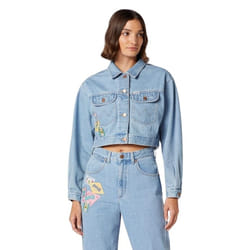 Veste en jean Wrangler Cropped top 80'S