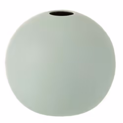 Vase Design Boule Céramique 18cm Vert Pastel
