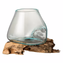 Vase Déco sur Pied Gamal 20cm Transparent