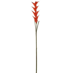 Fleur Artificielle Heliconia 141cm Orange