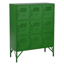 Commode 9 Portes en Métal Pulgar 113cm Vert