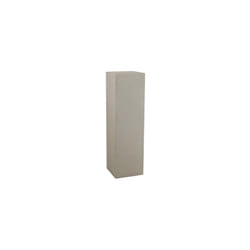 Sellette carrée 35x35x121 cm en argile beige
