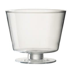 Vase Design en Verre Olivia 19cm Transparent