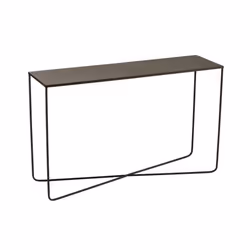 J-Line Console Rectangulaire Pied Croix Metal Noir