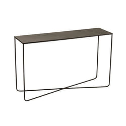 J-Line Console Rectangulaire Pied Croix Metal Noir