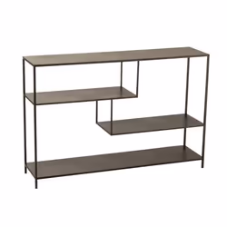 J-Line Etagere Basse Niveaux Irreguliers Metal Noir