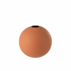 VASE BOULE CERAMIQUE ROUILLE L Orange/Rouille