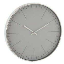 Horloge Murale Design Silvester 40cm Argent