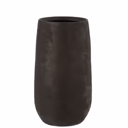 J-Line vase Irrégulier Rugueux - céramique - noir - large - 41.5 cm de hauteur