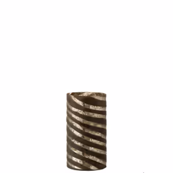 J-Line vase Lignes Rond - verre - argent - small - 28 cm de hauteur