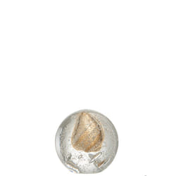 J-Line presse-papier Bulle - verre - or - medium