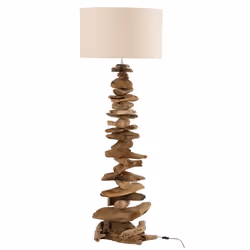 Lampadaire Design Bois Flotté 170cm Naturel