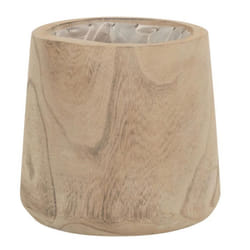 Cache-Pot en Bois Wave 21cm Naturel