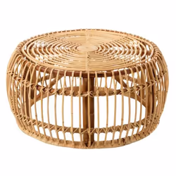 Table Basse en Rotin Ana 85cm Naturel