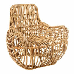 Paris Prix Fauteuil en Rotin Design Ana - Naturel