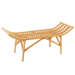 Banc Design Ana Rotin 120cm Naturel