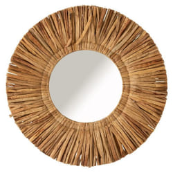 Miroir Mural Rond Maurice 64cm Naturel