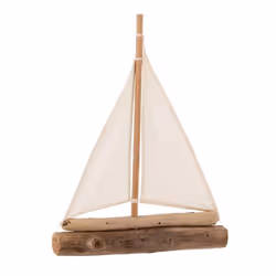 Voilier Déco Bois Flotté 48cm Naturel
