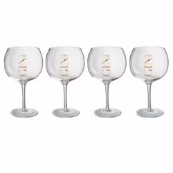 Lot de 4 Verres à Gin Apéritif 21cm Transparent
