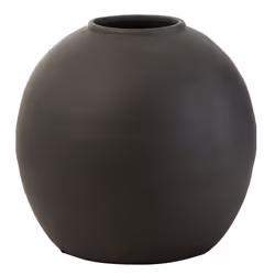 Vase Design en Ciment Viktor 30cm Noir