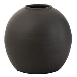 Vase Design en Ciment Viktor 30cm Noir