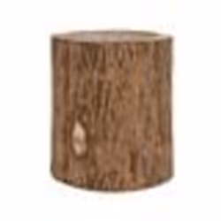 Cache-Pot Rond en Bois Berk 32cm Naturel