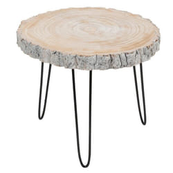 Table dAppoint Gigogne Albo 58cm Gris & Naturel