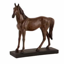 Statuette Déco Cheval 38cm Marron