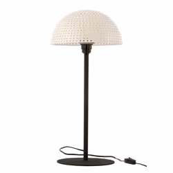 Lampe à Poser Champignon Brillant 59cm Blanc