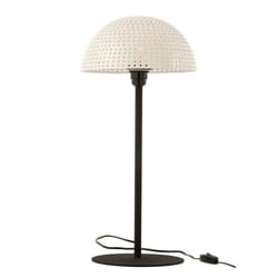 Lampe à Poser Champignon Brillant 59cm Blanc