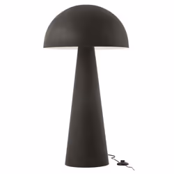 Lampadaire Design Champignon 95cm Noir Mat