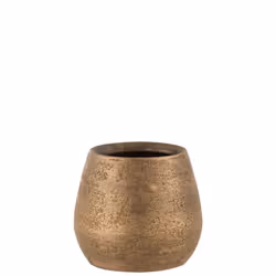 J-Line cache-pot Irrégulier Rugueux - céramique - or - medium - Ø 20 cm